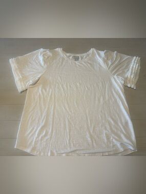 Chicos size 4 white tshirt
